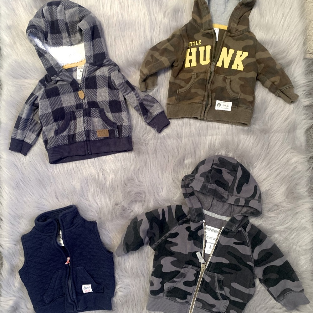 Babyboy 3 months jackets and vest